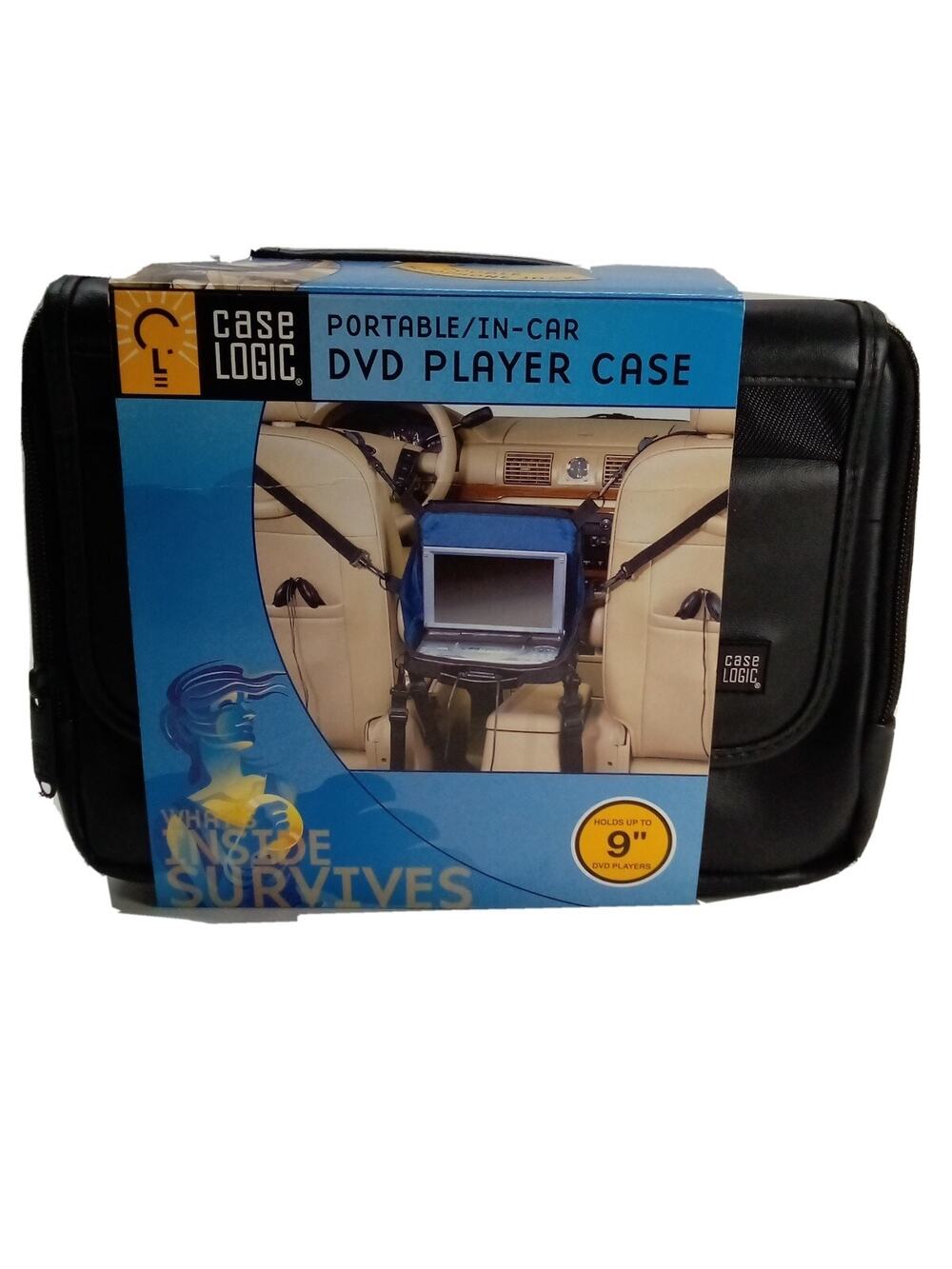 Case Logic Portable in car DVD case w/Suspension System BLACK NEW UNOPENED